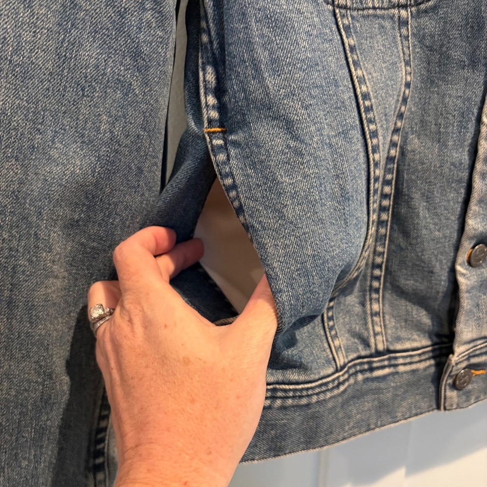A.P.C. Mens Denim Jacket Small Medium Wash French Minimalist Trucker - Picture 7 of 14